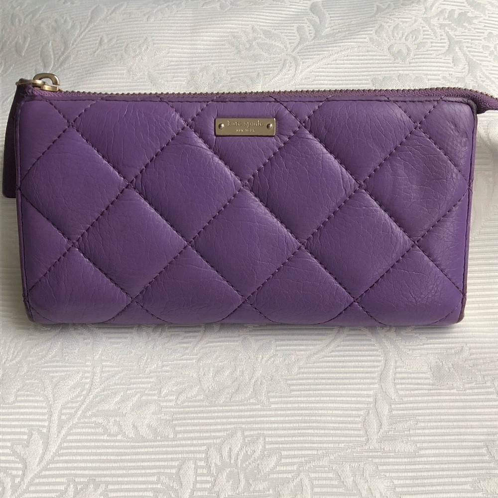 Kate Spade Lacey Gold Coast Quilted Leather Wallet